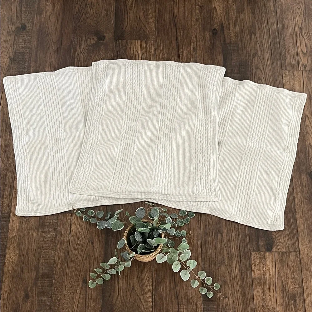 West Elm Cotton Cloud Jersey Euro Shams in Heather Grey (Set of Three)